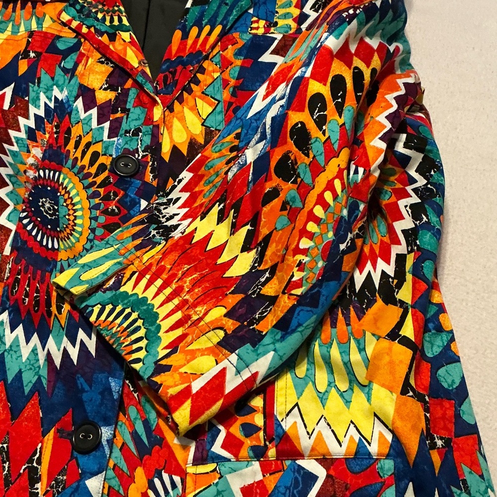 Chico's Multicolor Patterned Blazer - image 2